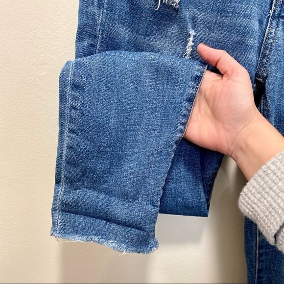 Gap size 26 true skinny distressed crop ankle jeans - Picture 5 of 8